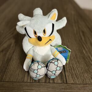 Sonic The Hedgehog 35th Anniversary Wave 14 9” SILVER Plush by Jakks Pacific